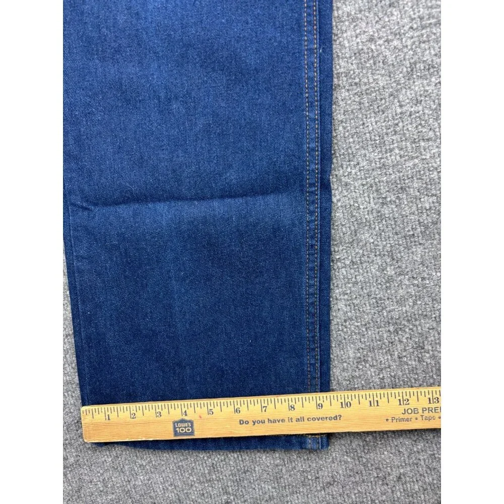Vintage Levi's 841 Orange Tab Jeans Men's W40 x L30‎ Dark Blue 70s Work Pant